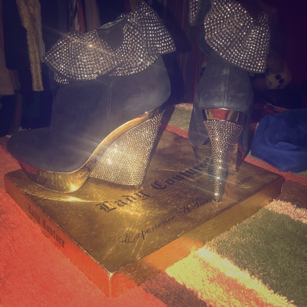 Wedge Bedazzled Heels